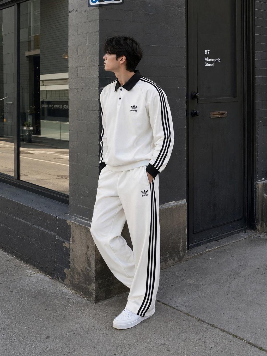 Conjunto Adidas Largo Algodón